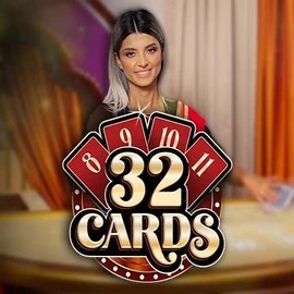 Official Live Casino logo: 32 Cards by Ezugi at Scooore Casino