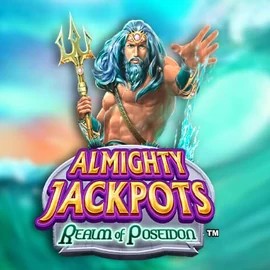 Almighty Jackpots – Realm of Poseidon game by Novomatic – logo hosted on Scooore Casino